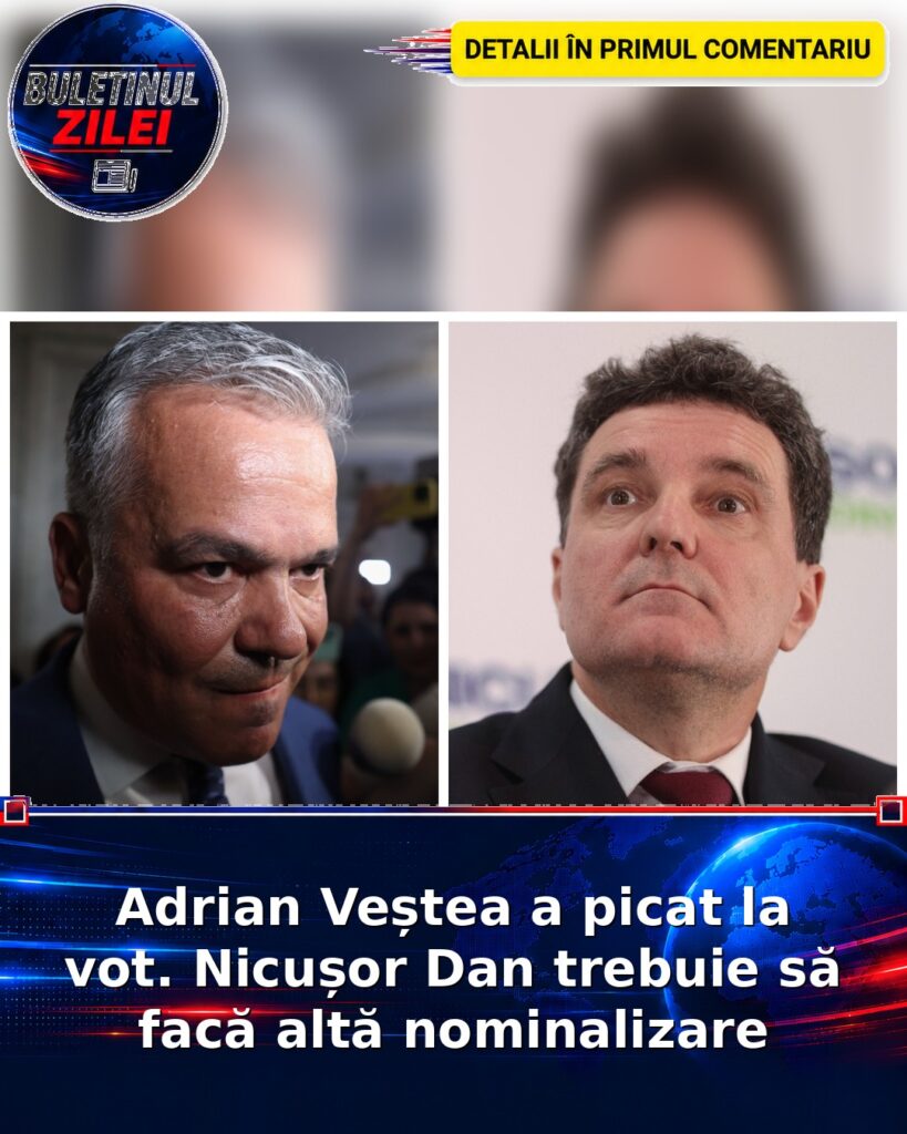 Adrian Veștea a picat la vot. Nicușor Dan trebuie să facă altă nominalizare