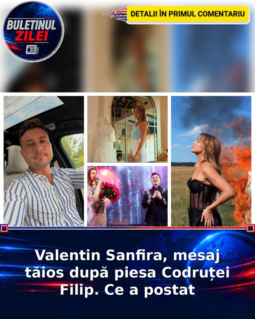 Valentin Sanfira, mesaj tăios după piesa Codruței Filip. Ce a postat