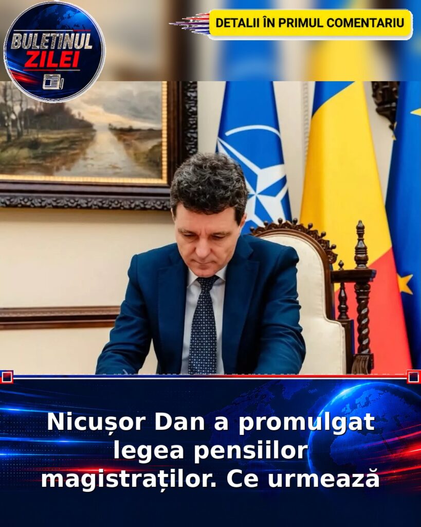 Nicușor Dan a promulgat legea pensiilor magistraților. Ce urmează