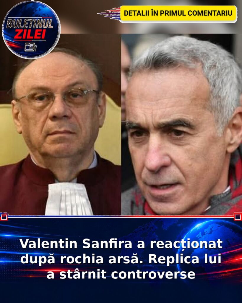 Valentin Sanfira a reacționat după rochia arsă. Replica lui a stârnit controverse