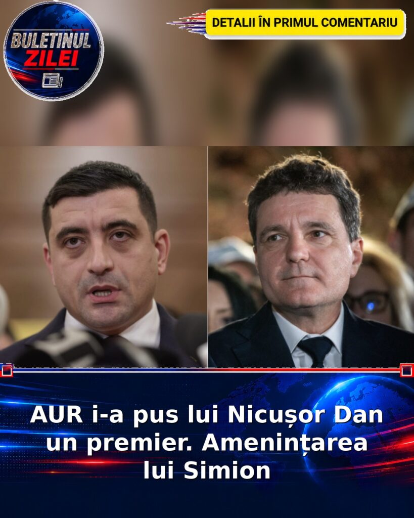 AUR i-a pus lui Nicușor Dan un premier. Amenințarea lui Simion