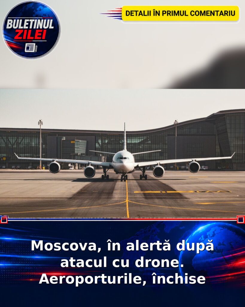 Moscova, în alertă după atacul cu drone. Aeroporturile, închise