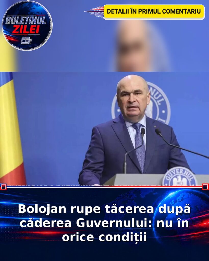 Bolojan rupe tăcerea după căderea Guvernului: nu în orice condiții