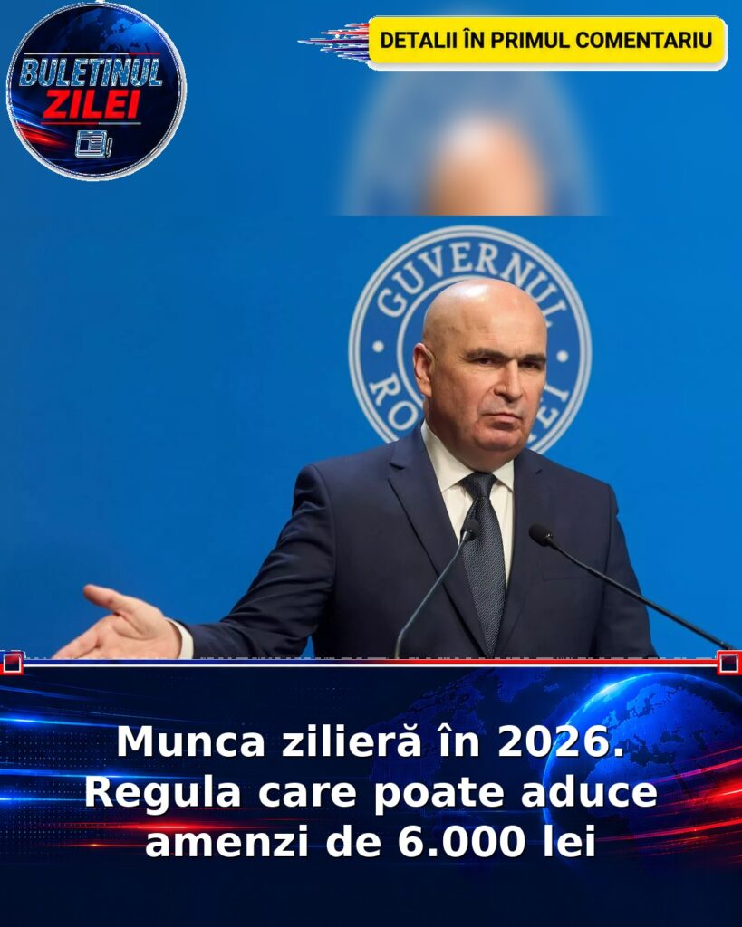 Munca zilieră în 2026. Regula care poate aduce amenzi de 6.000 lei