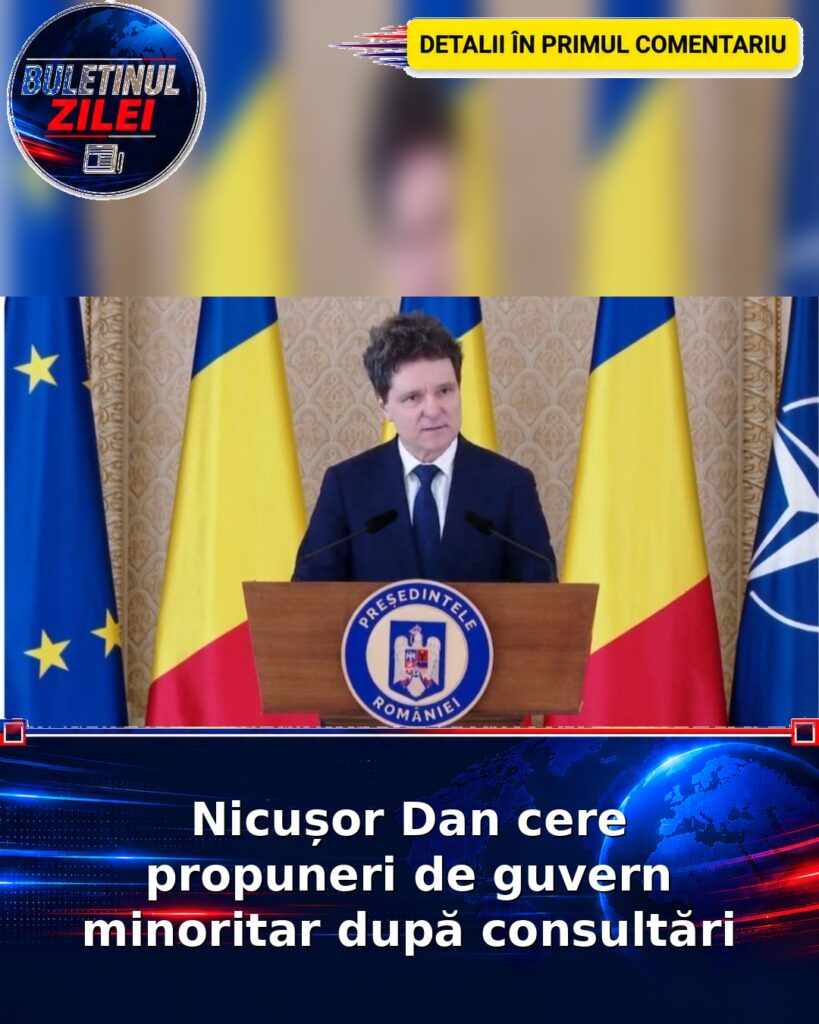 Nicușor Dan cere propuneri de guvern minoritar după consultări