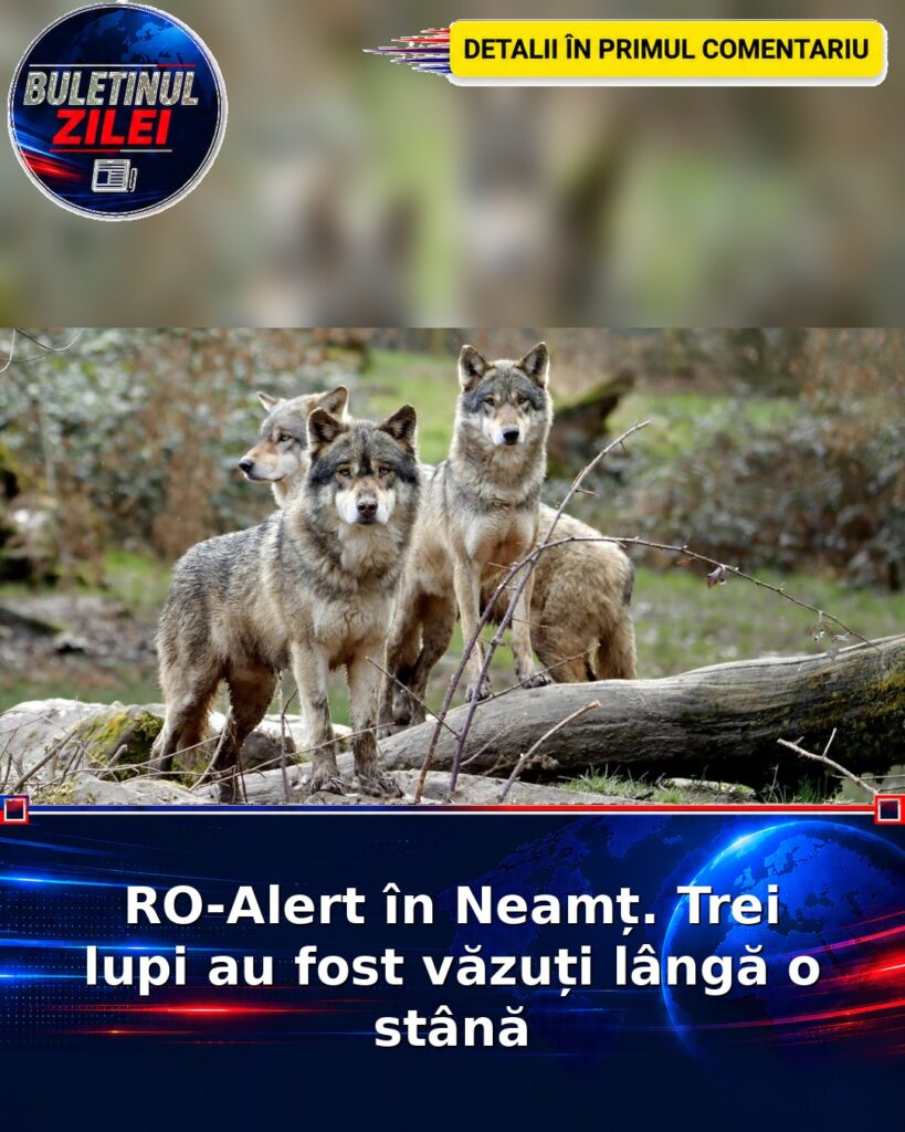 RO-Alert în Neamț. Trei lupi au fost văzuți lângă o stână