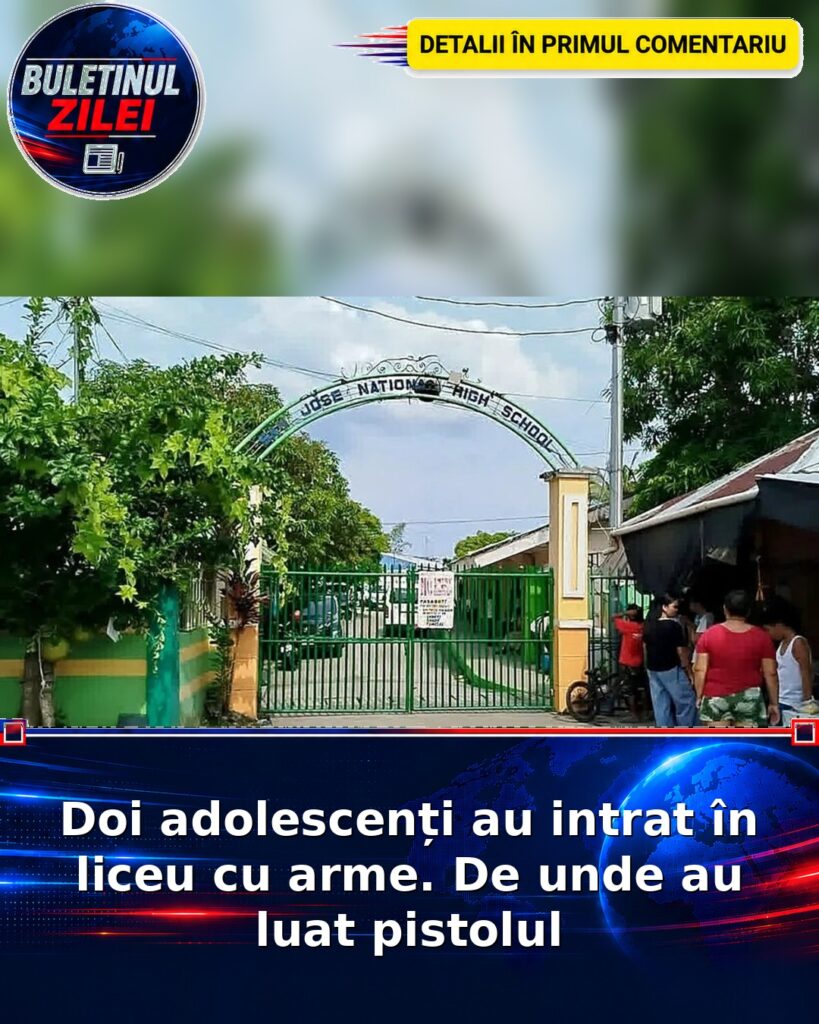 Doi adolescenți au intrat în liceu cu arme. De unde au luat pistolul