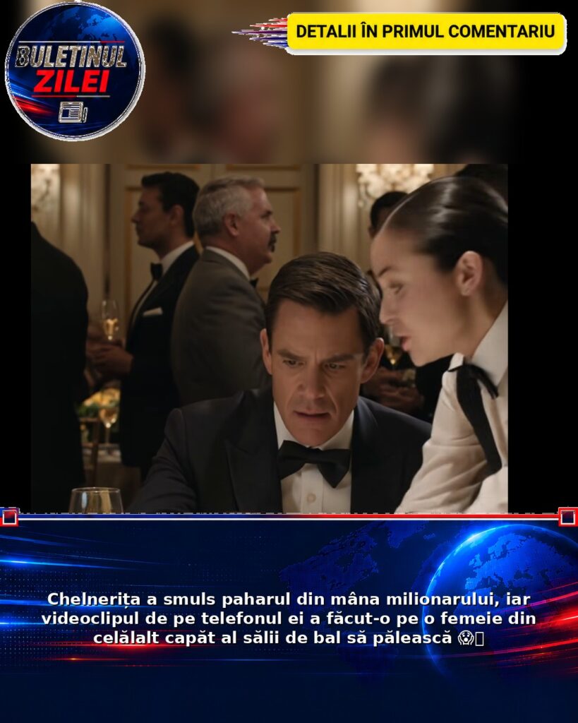Chelnerița a smuls paharul din mâna milionarului, iar videoclipul de pe telefonul ei a făcut-o pe o femeie din celălalt capăt