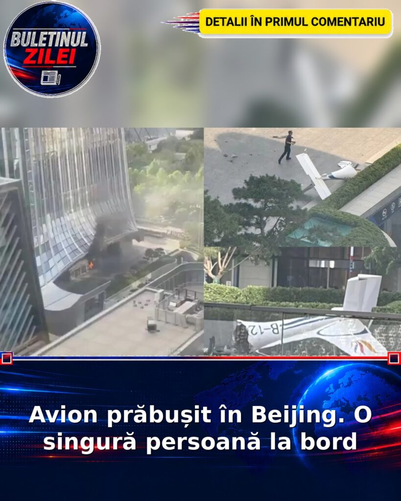 Avion prăbușit în Beijing. O singură persoană la bord