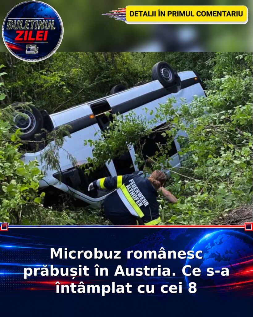 Microbuz românesc prăbușit în Austria. Ce s-a întâmplat cu cei 8