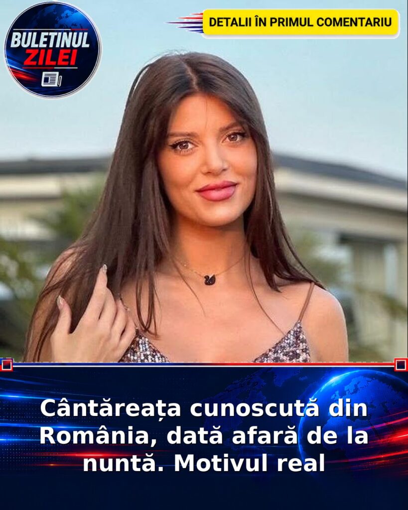 Cântăreața cunoscută din România, dată afară de la nuntă. Motivul real