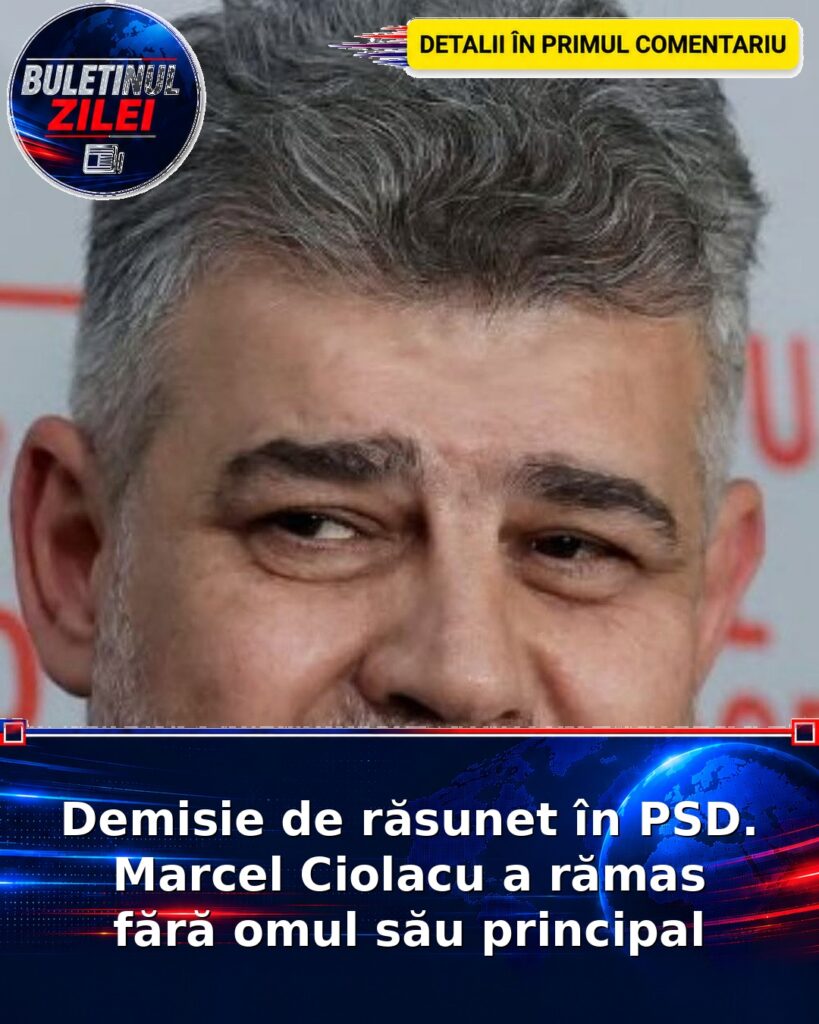 Demisie de răsunet în PSD. Marcel Ciolacu a rămas fără omul său principal