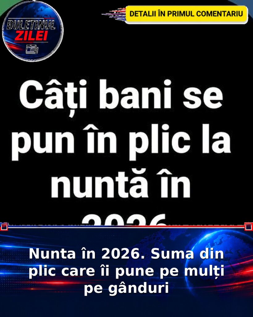 Nunta în 2026. Suma din plic care îi pune pe mulți pe gânduri