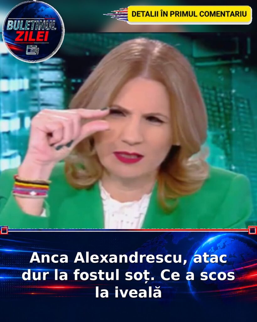 Anca Alexandrescu, atac dur la fostul soț. Ce a scos la iveală