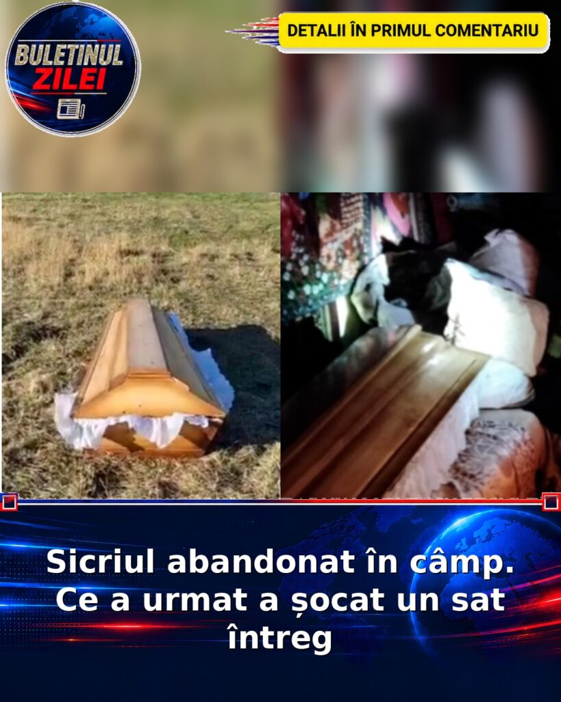 Sicriul abandonat în câmp. Ce a urmat a șocat un sat întreg