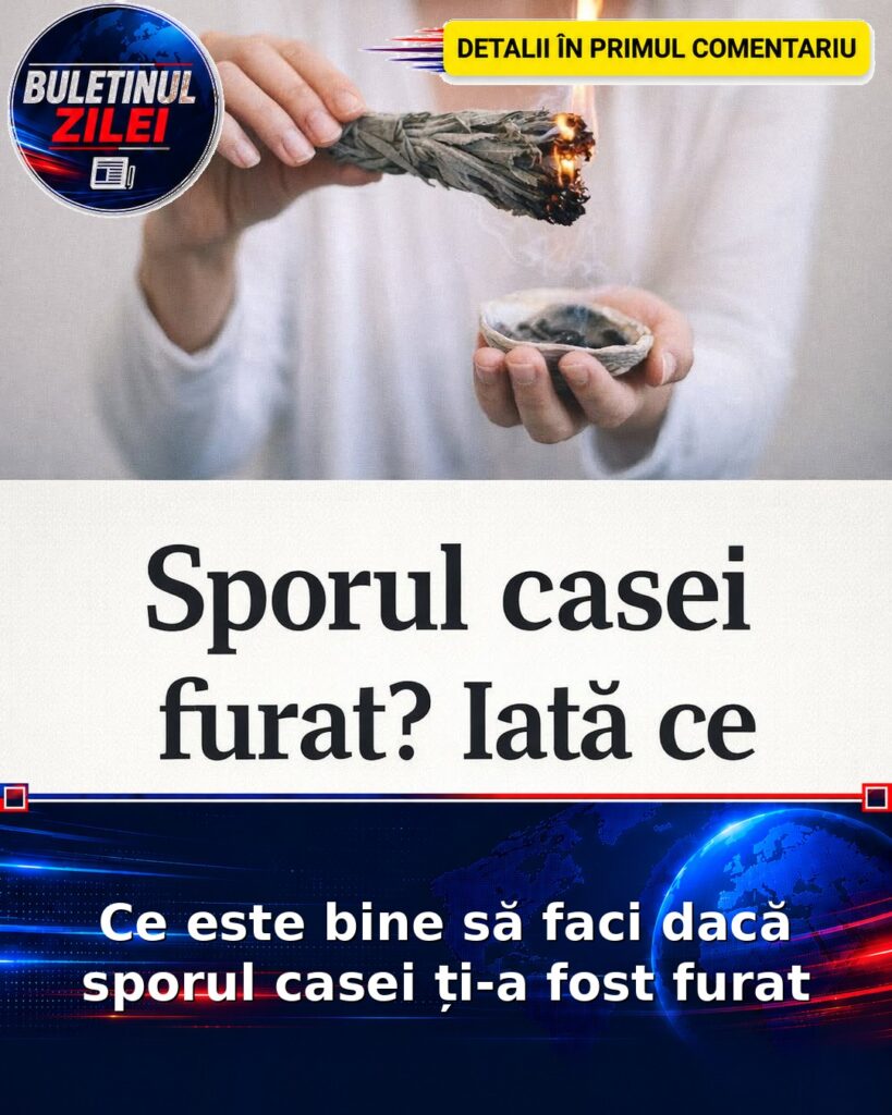 Ce este bine să faci dacă sporul casei ți-a fost furat