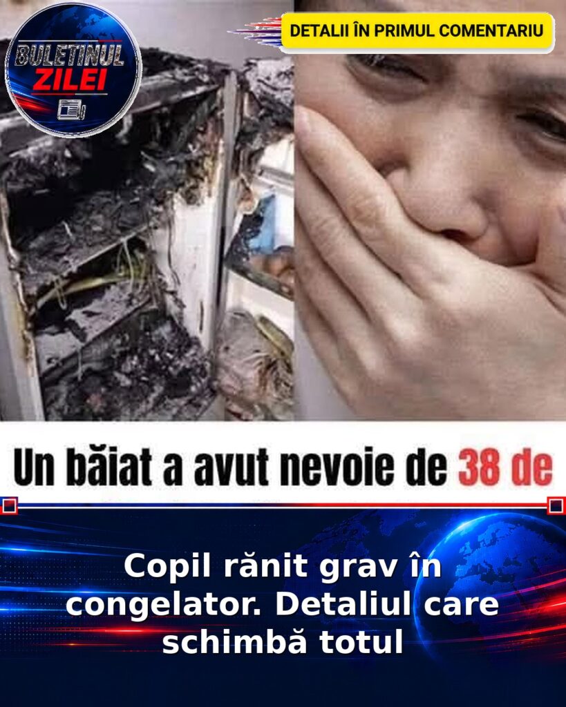Copil rănit grav în congelator. Detaliul care schimbă totul