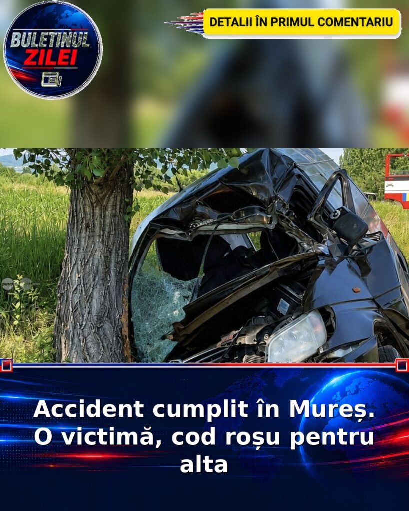 Accident cumplit în Mureș. O victimă, cod roșu pentru alta