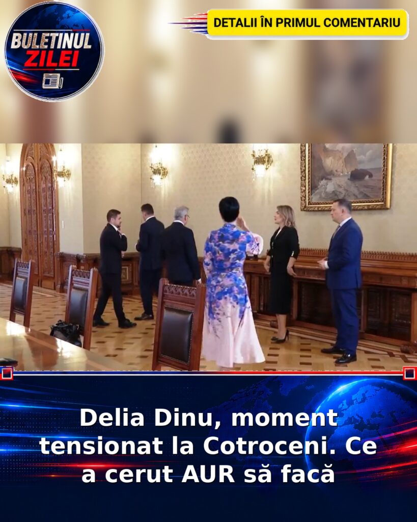 Delia Dinu, moment tensionat la Cotroceni. Ce a cerut AUR să facă