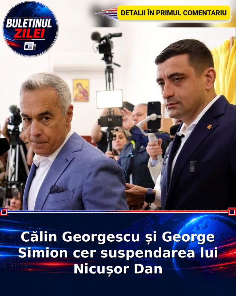 Călin Georgescu și George Simion cer suspendarea lui Nicușor Dan
