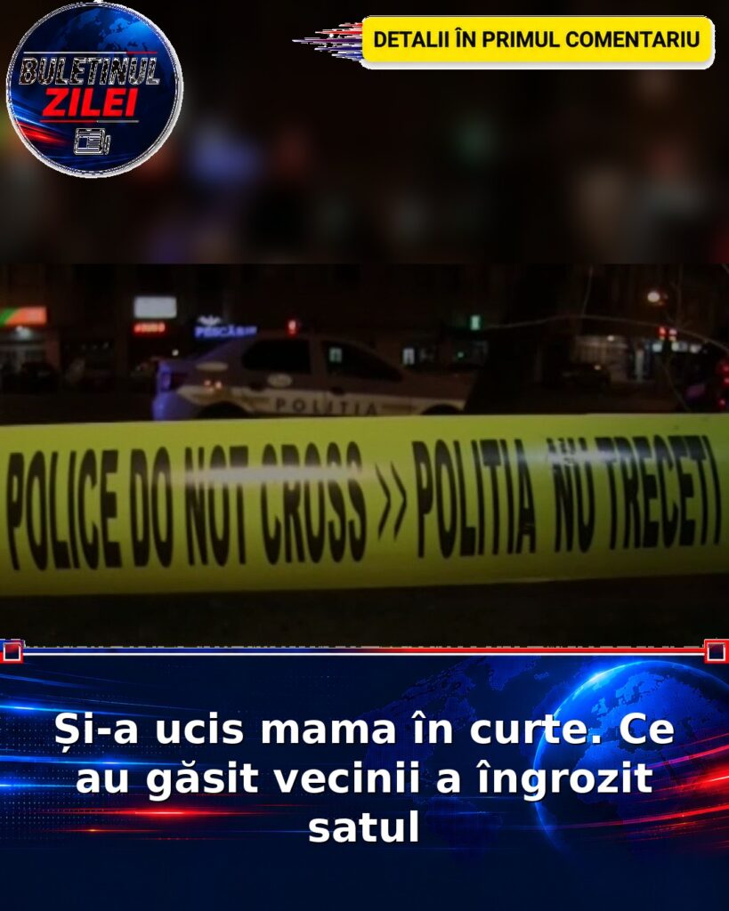 Și-a ucis mama în curte. Ce au găsit vecinii a îngrozit satul