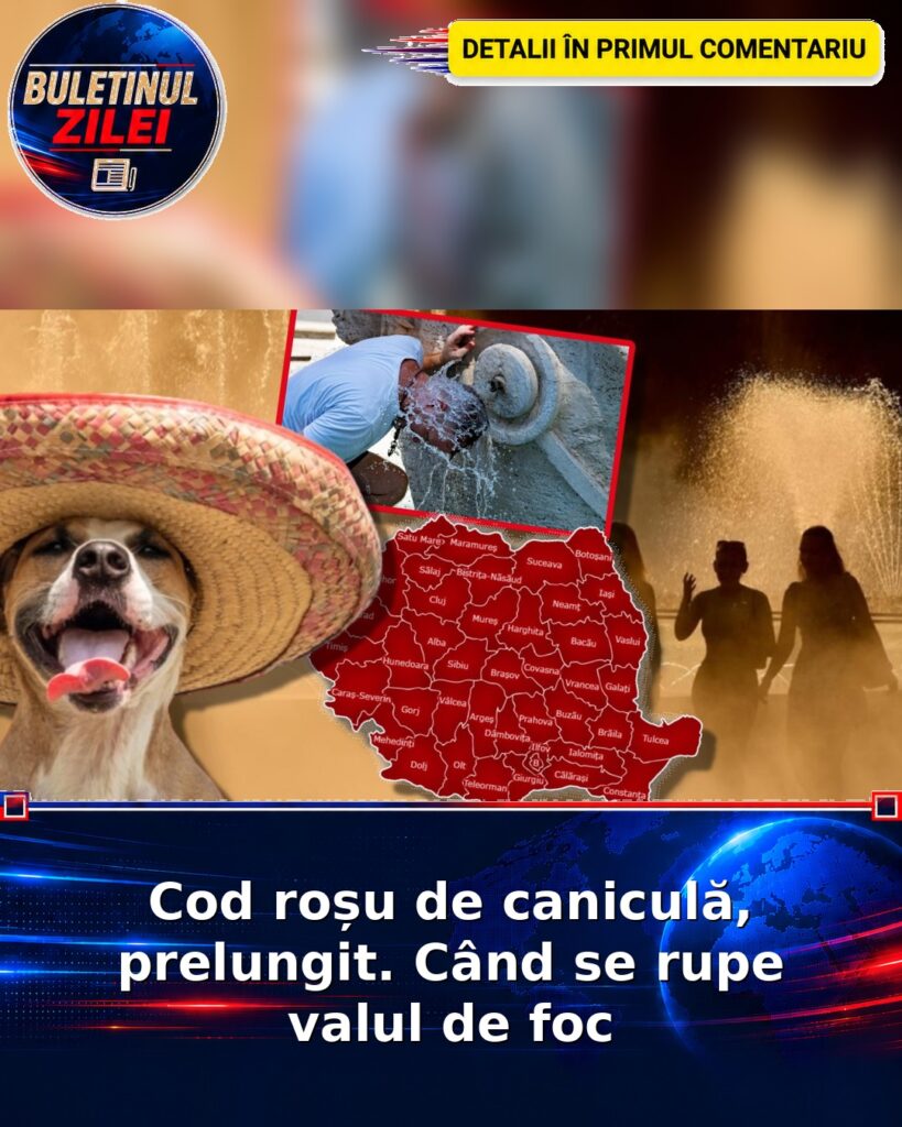 Cod roșu de caniculă, prelungit. Când se rupe valul de foc