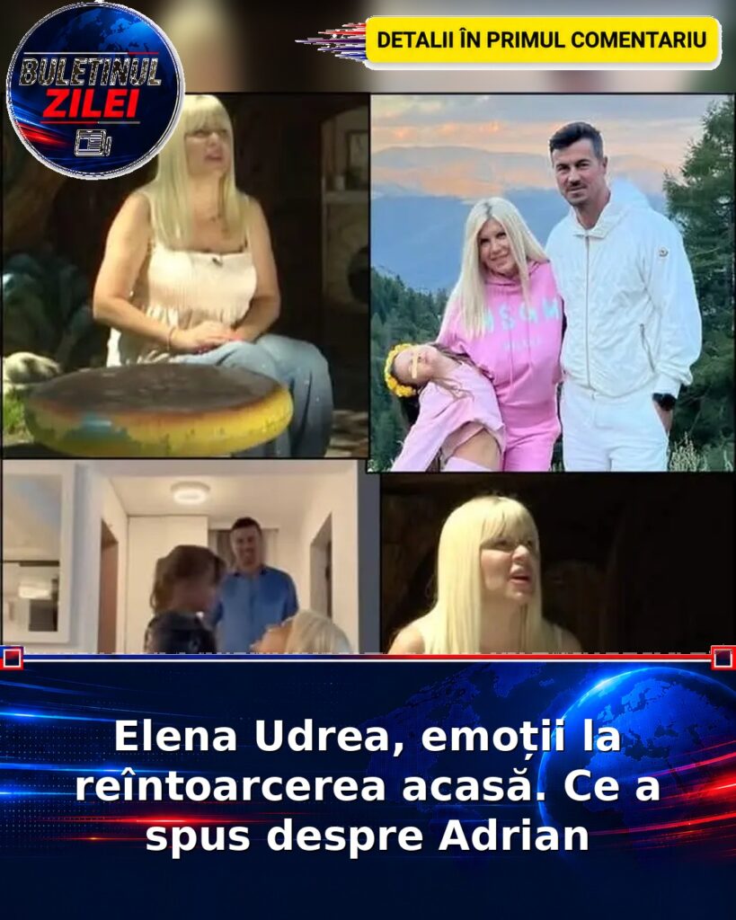 Elena Udrea, emoții la reîntoarcerea acasă. Ce a spus despre Adrian