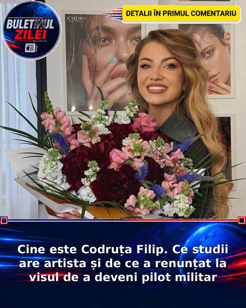 Cine este Codruța Filip. Ce studii are artista și de ce a renunțat la visul de a deveni pilot militar