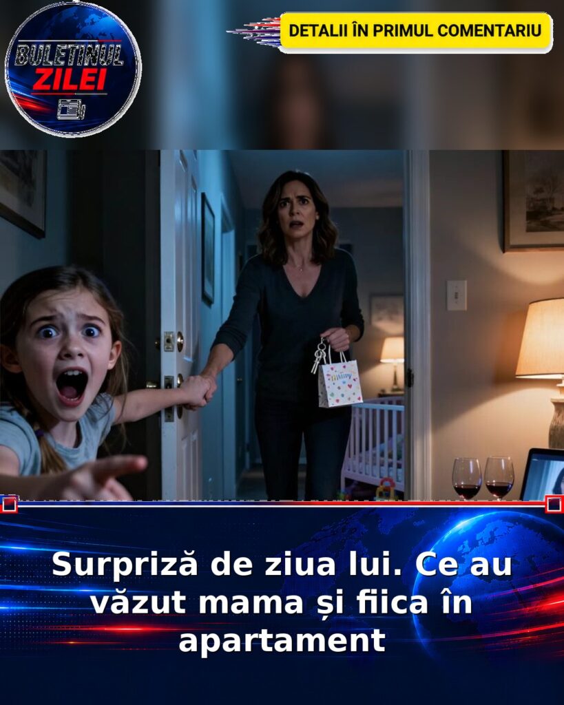 Surpriză de ziua lui. Ce au văzut mama și fiica în apartament