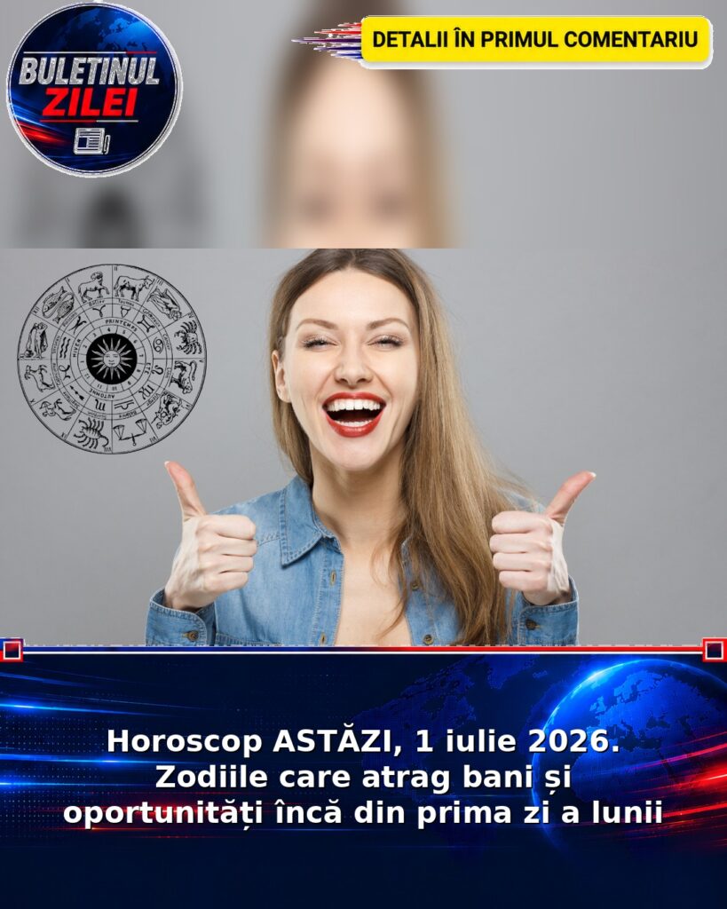 Horoscop ASTĂZI, 1 iulie 2026. Zodiile care atrag bani și oportunități încă din prima zi a lunii