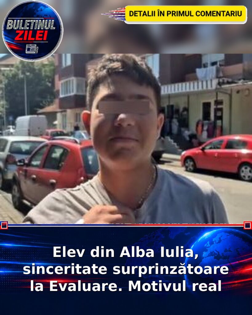 Elev din Alba Iulia, sinceritate surprinzătoare la Evaluare. Motivul real