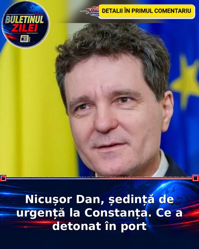 Nicușor Dan, ședință de urgență la Constanța. Ce a detonat în port
