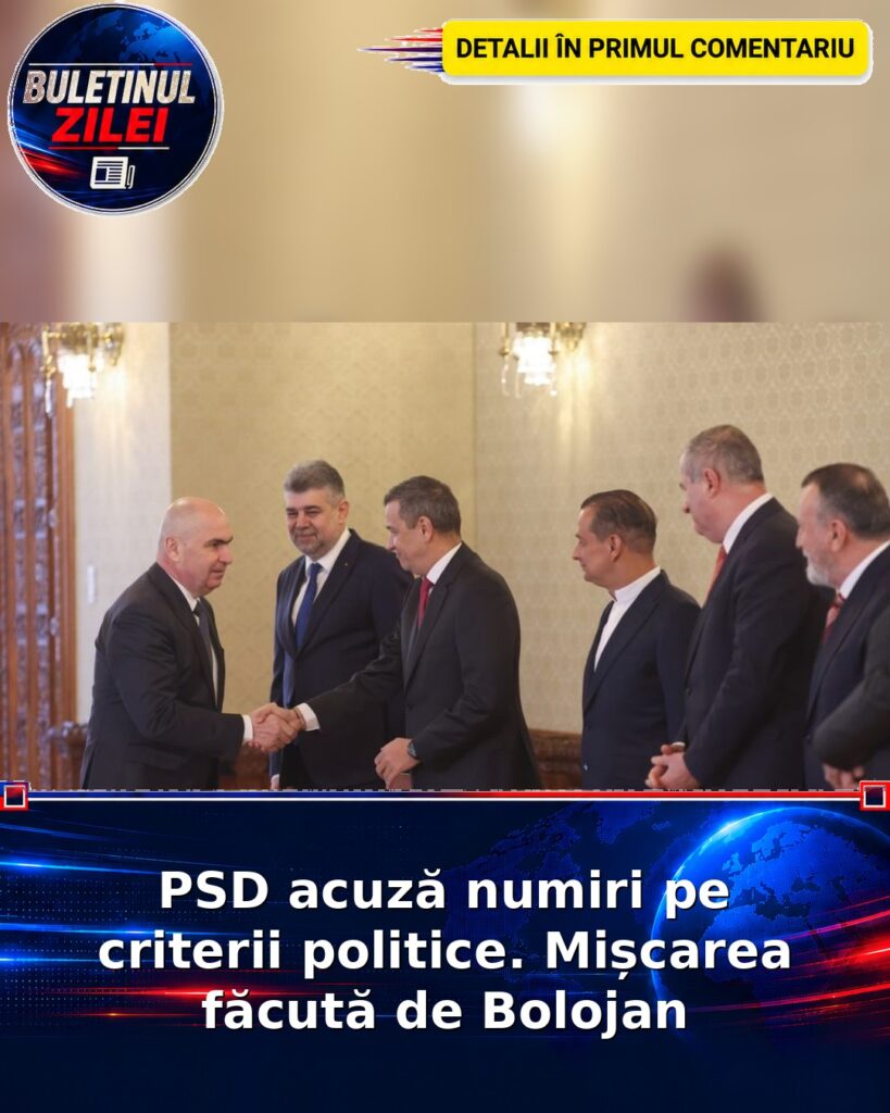 PSD acuză numiri pe criterii politice. Mișcarea făcută de Bolojan