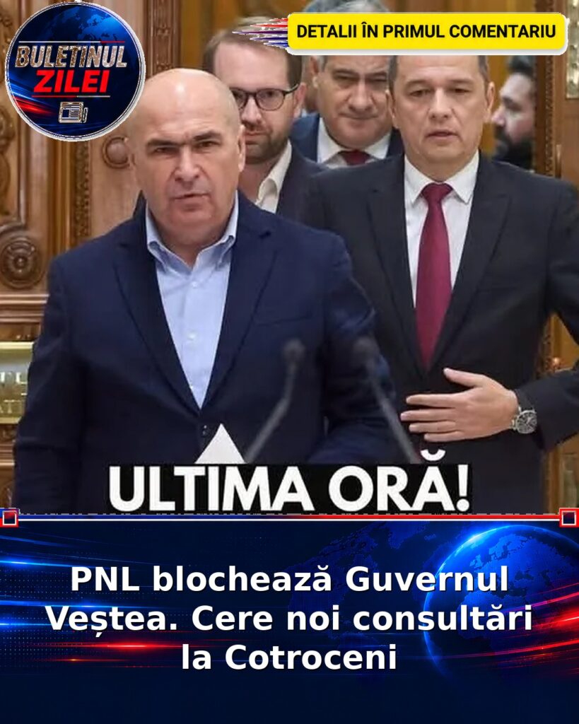 PNL blochează Guvernul Veștea. Cere noi consultări la Cotroceni