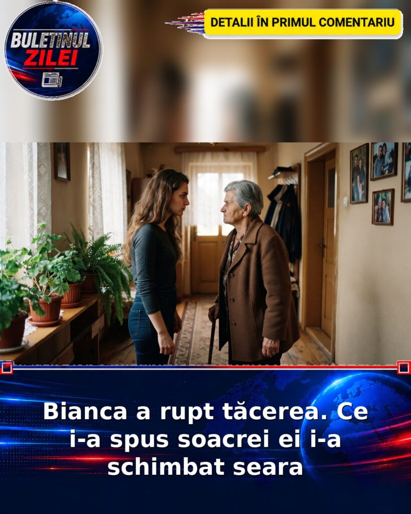 Bianca a rupt tăcerea. Ce i-a spus soacrei ei i-a schimbat seara