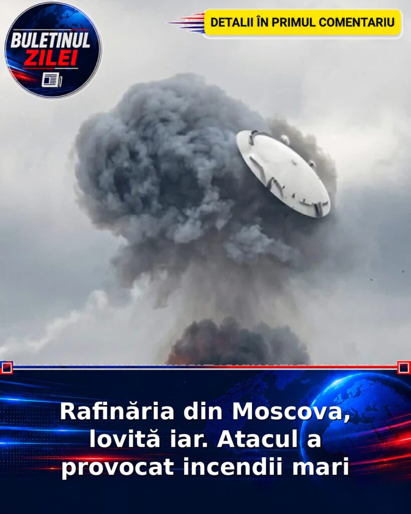Rafinăria din Moscova, lovită iar. Atacul a provocat incendii mari