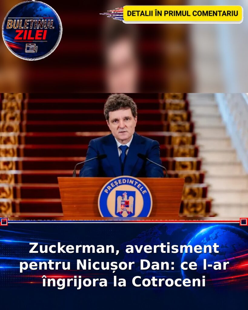 Zuckerman, avertisment pentru Nicușor Dan: ce l-ar îngrijora la Cotroceni