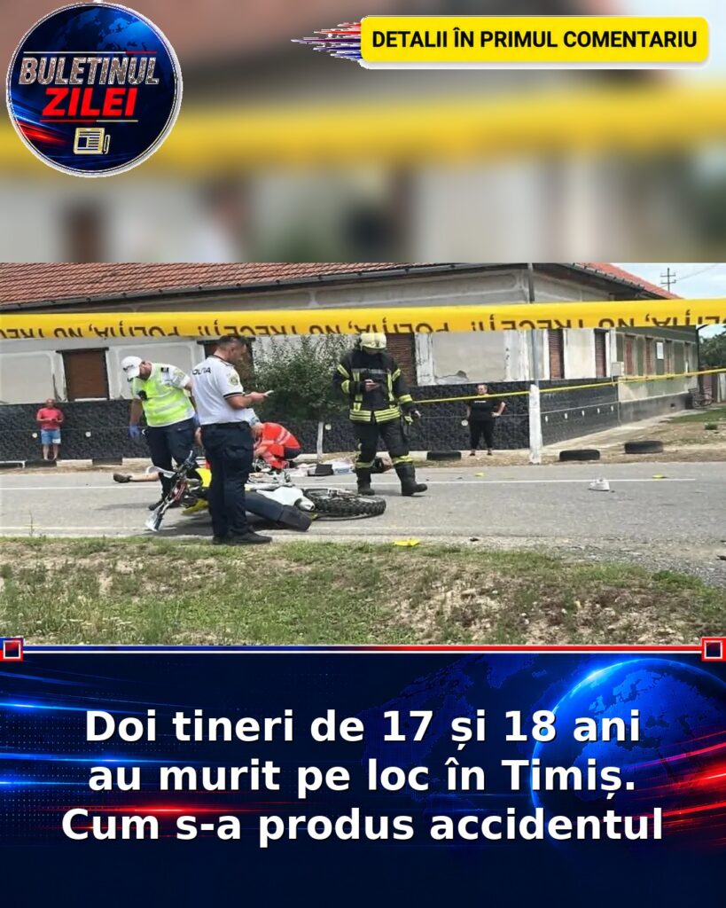 Doi tineri de 17 și 18 ani au murit pe loc în Timiș. Cum s-a produs accidentul
