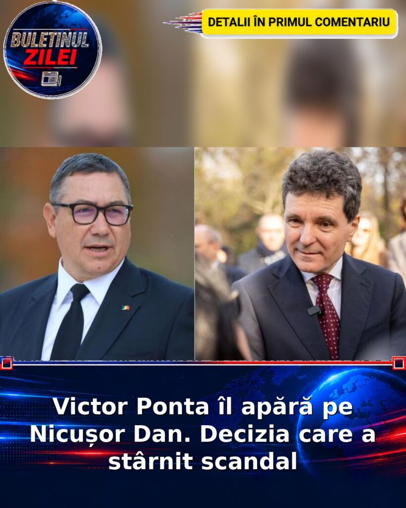 Victor Ponta îl apără pe Nicușor Dan. Decizia care a stârnit scandal
