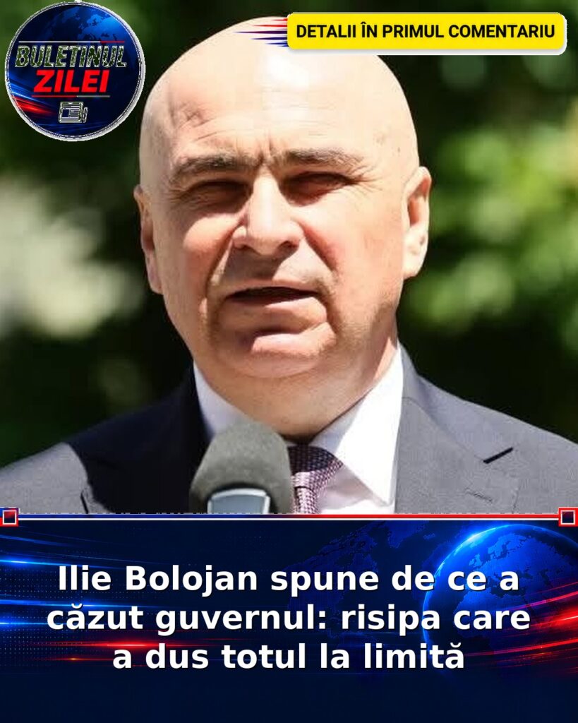 Ilie Bolojan spune de ce a căzut guvernul: risipa care a dus totul la limită