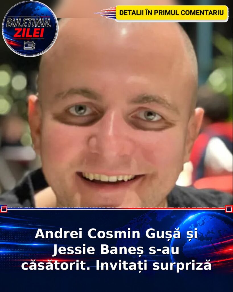 Andrei Cosmin Gușă și Jessie Baneș s-au căsătorit. Invitați surpriză