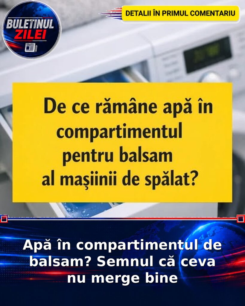 Apă în compartimentul de balsam? Semnul că ceva nu merge bine