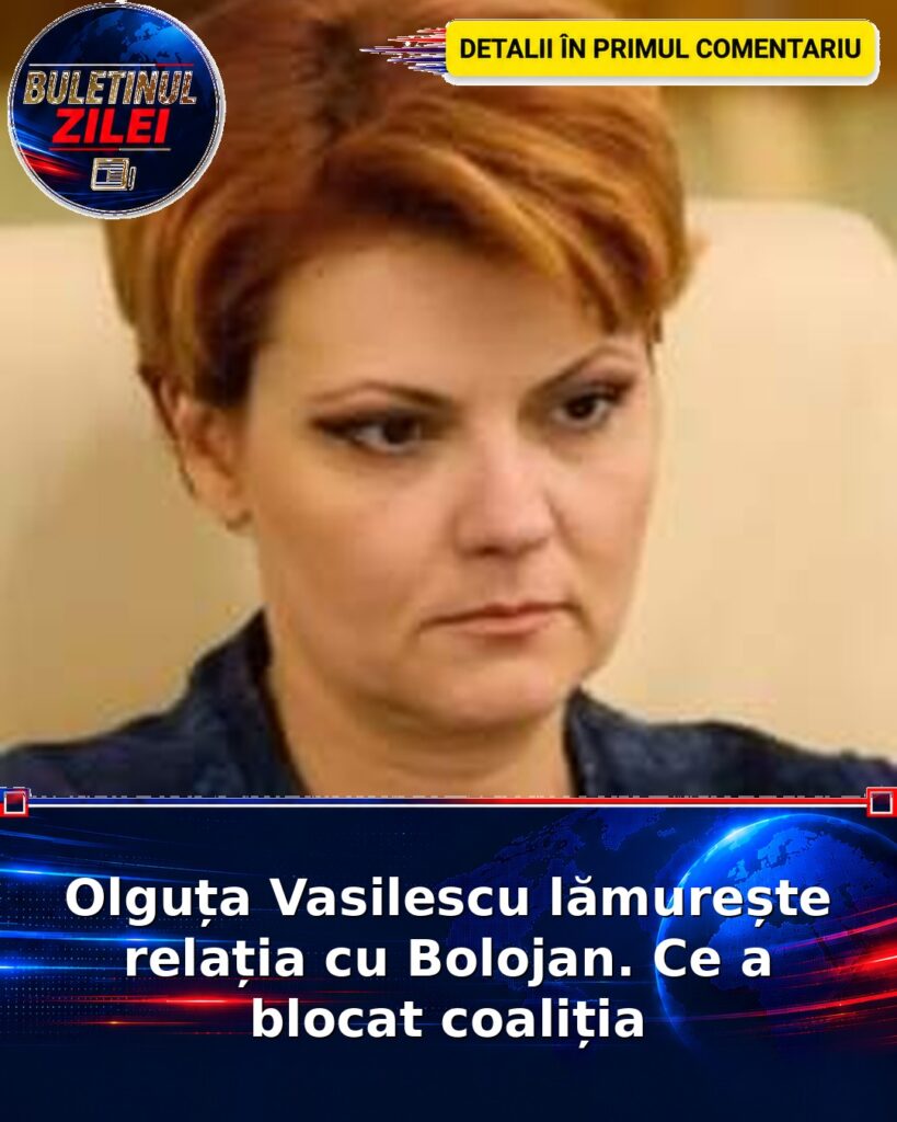 Olguța Vasilescu lămurește relația cu Bolojan. Ce a blocat coaliția