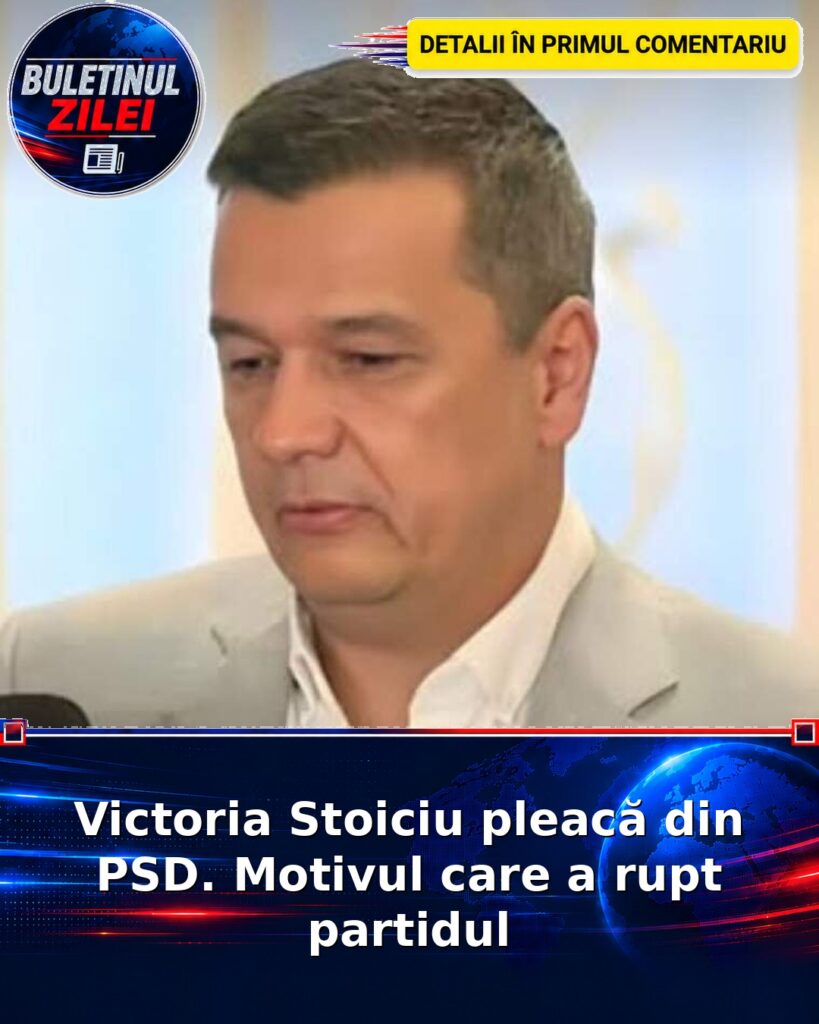 Victoria Stoiciu pleacă din PSD. Motivul care a rupt partidul