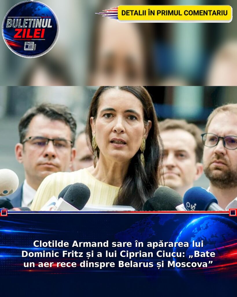 Clotilde Armand sare în apărarea lui Dominic Fritz și a lui Ciprian Ciucu: „Bate un aer rece dinspre Belarus și Moscova”