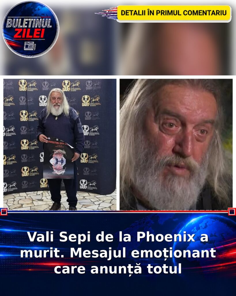 Vali Sepi de la Phoenix a murit. Mesajul emoționant care anunță totul