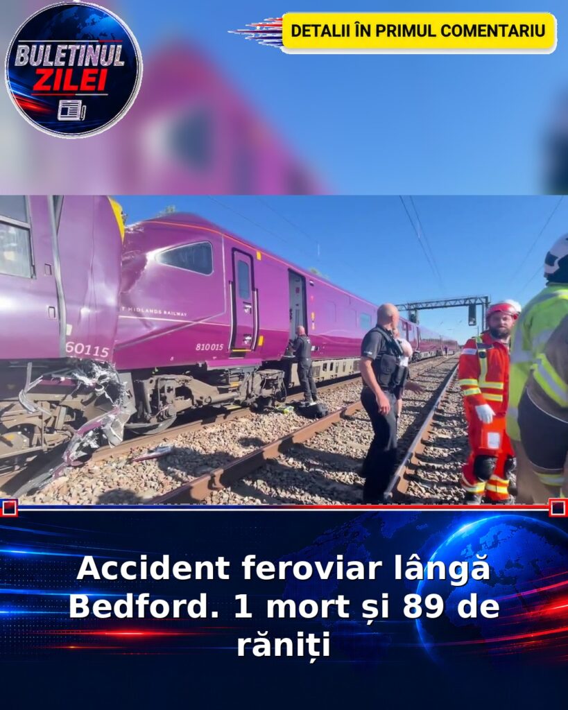 Accident feroviar lângă Bedford. 1 mort și 89 de răniți