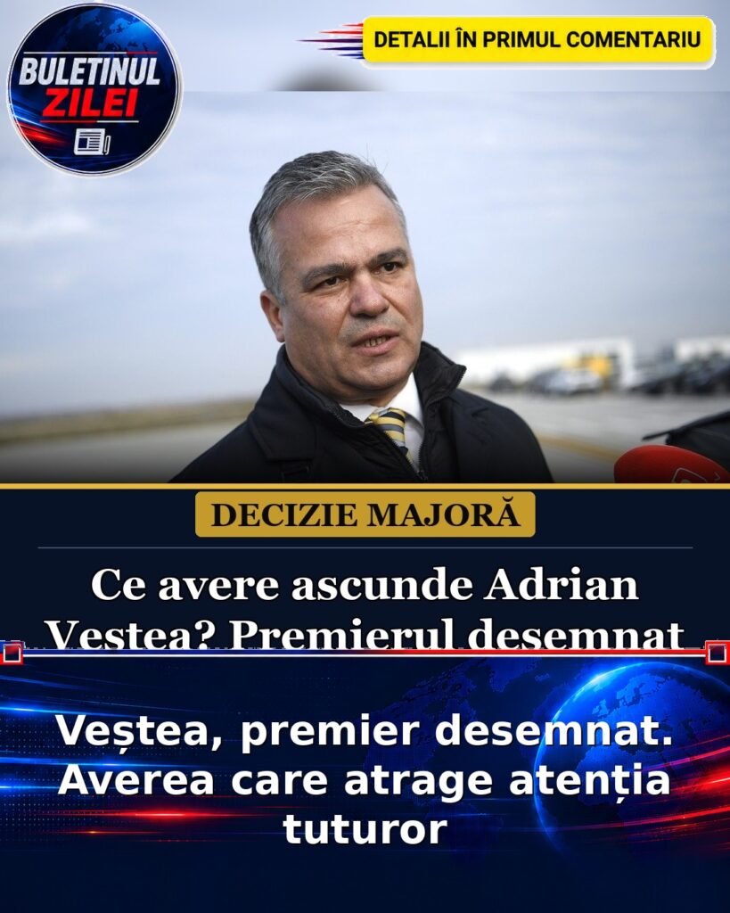 Veștea, premier desemnat. Averea care atrage atenția tuturor