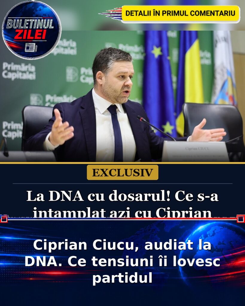 Ciprian Ciucu, audiat la DNA. Ce tensiuni îi lovesc partidul