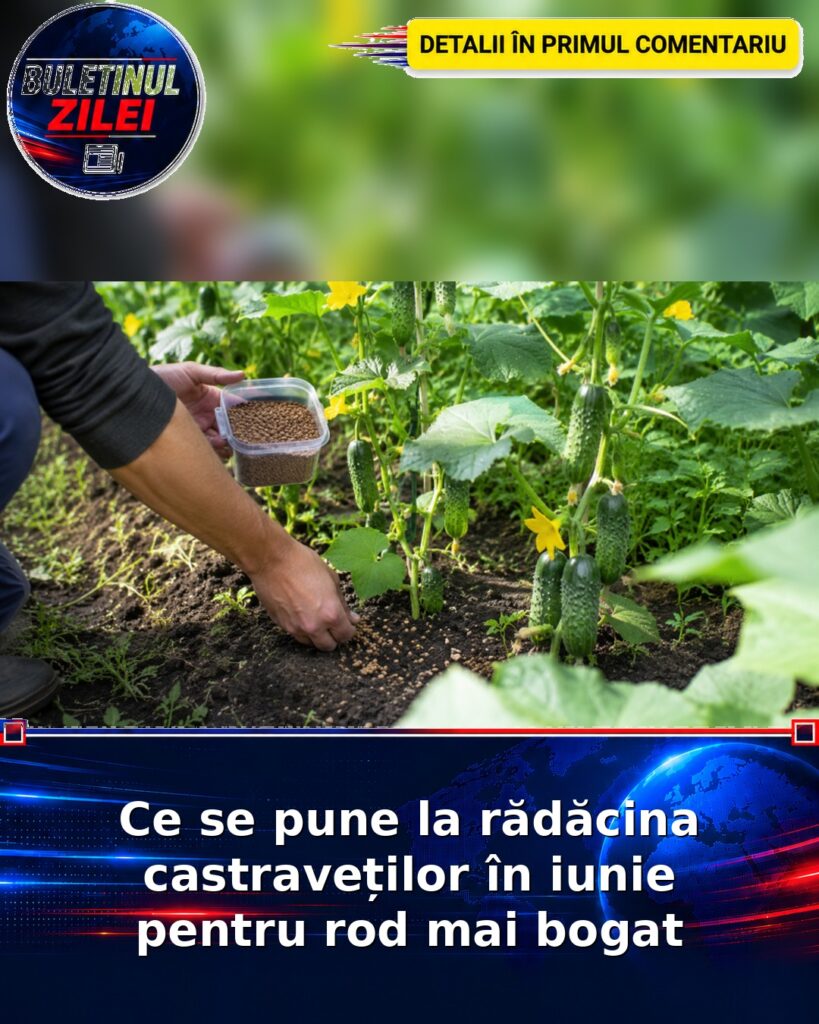 Ce se pune la rădăcina castraveților în iunie pentru rod mai bogat